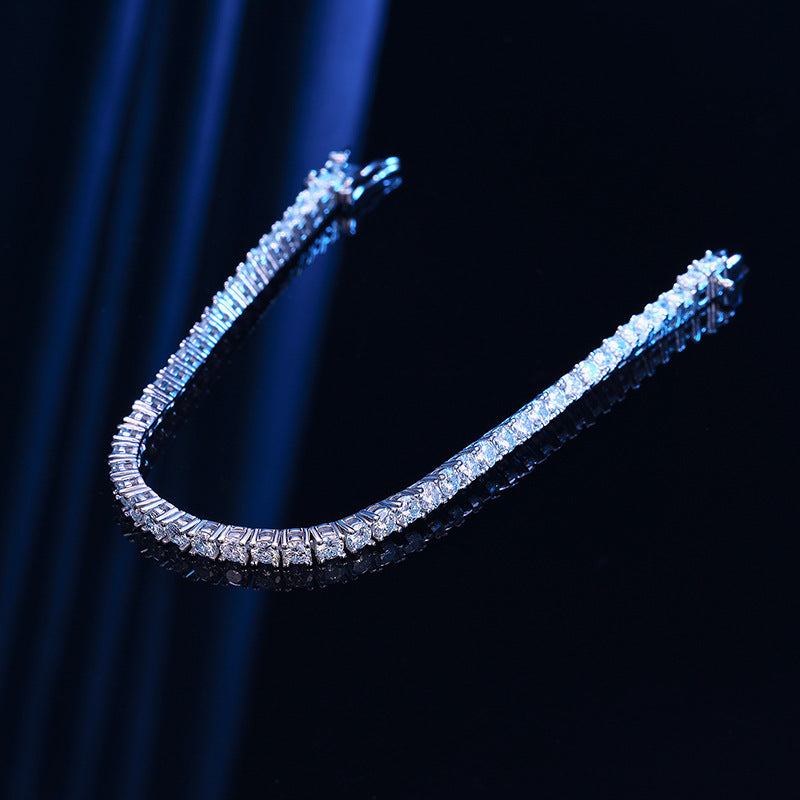 Noxypera S925 Sterling Silver 10 Points Moissanite Bracelet
