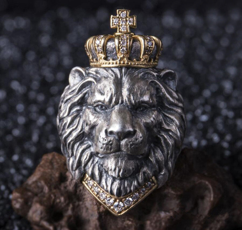 Noxypera Vintage Lion Men Ring