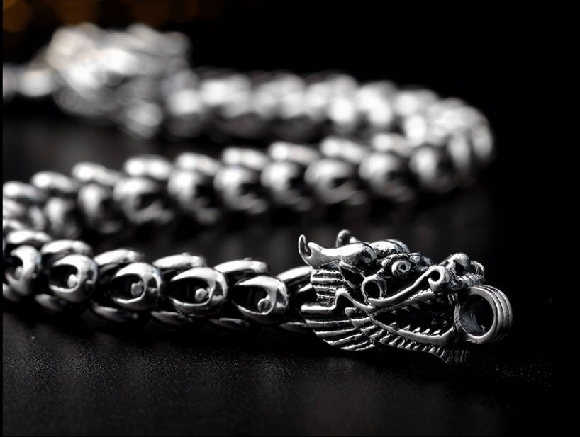 Noxypera S925 Silver Bold Men's Bracelet