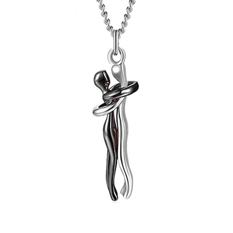 Noxypera Love Couple Hug Unisex Necklace