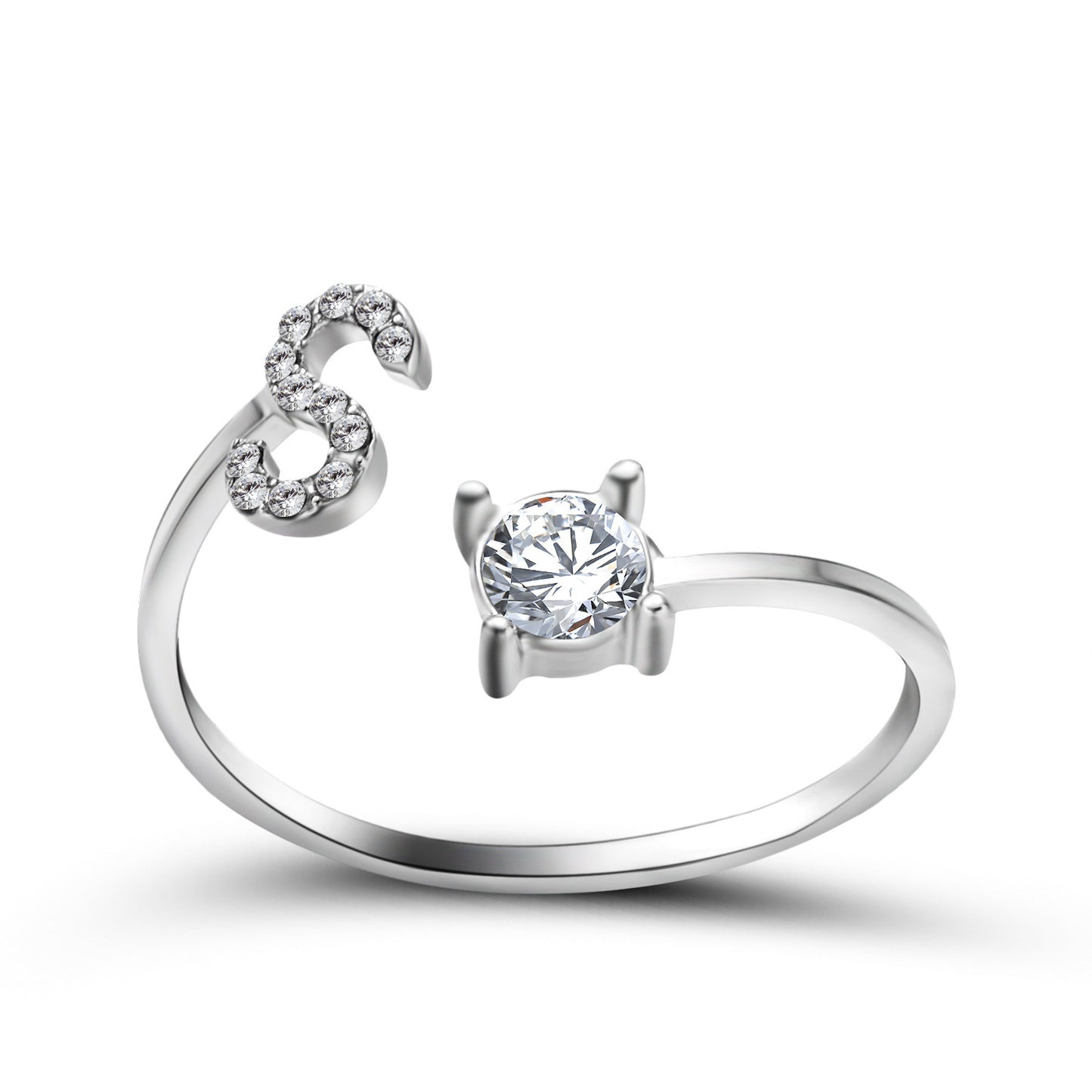 Noxypera Adjustable 26 Initial Letter Ring