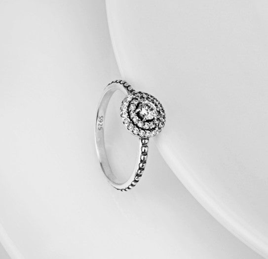 Noxypera 925 Sterling Silver Diamante Ring