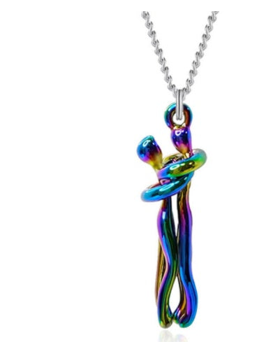 Noxypera Love Couple Hug Unisex Necklace