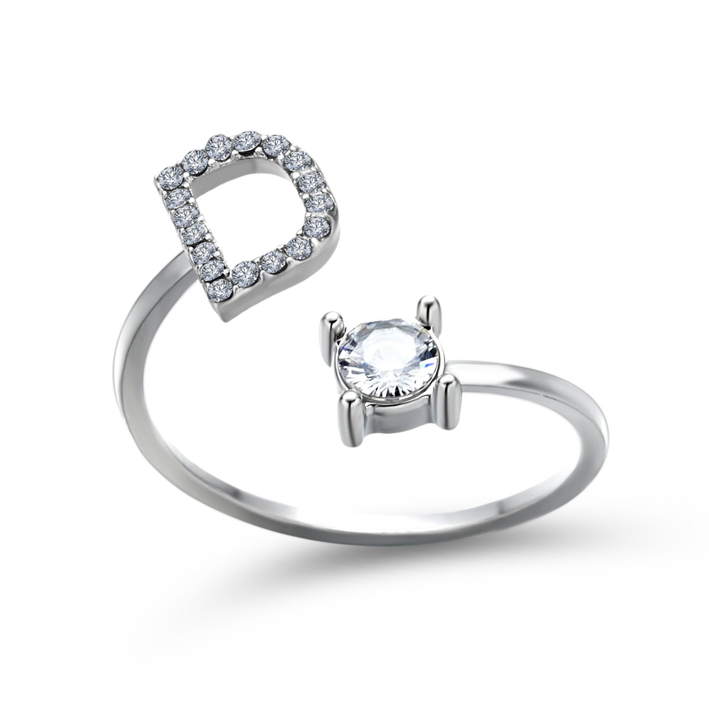 Noxypera Adjustable 26 Initial Letter Ring