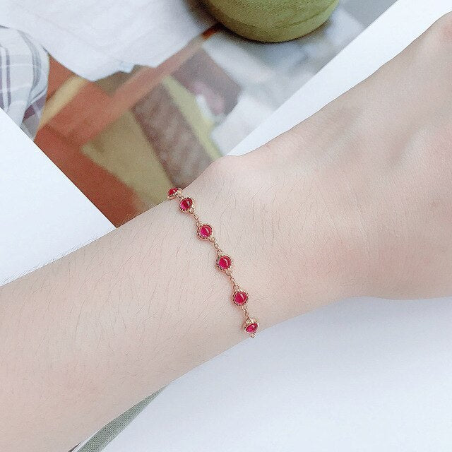 Noxypera Glowing Opal Ruby Bracelet
