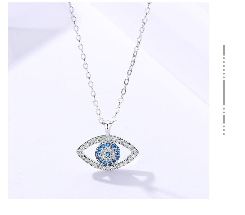 Noxypera 925 Sterling Silver Demon Eye Necklace Pendant