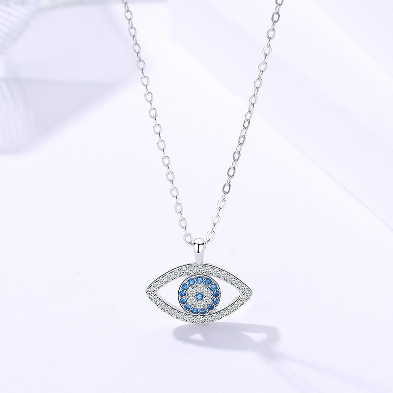 Noxypera 925 Sterling Silver Demon Eye Necklace Pendant