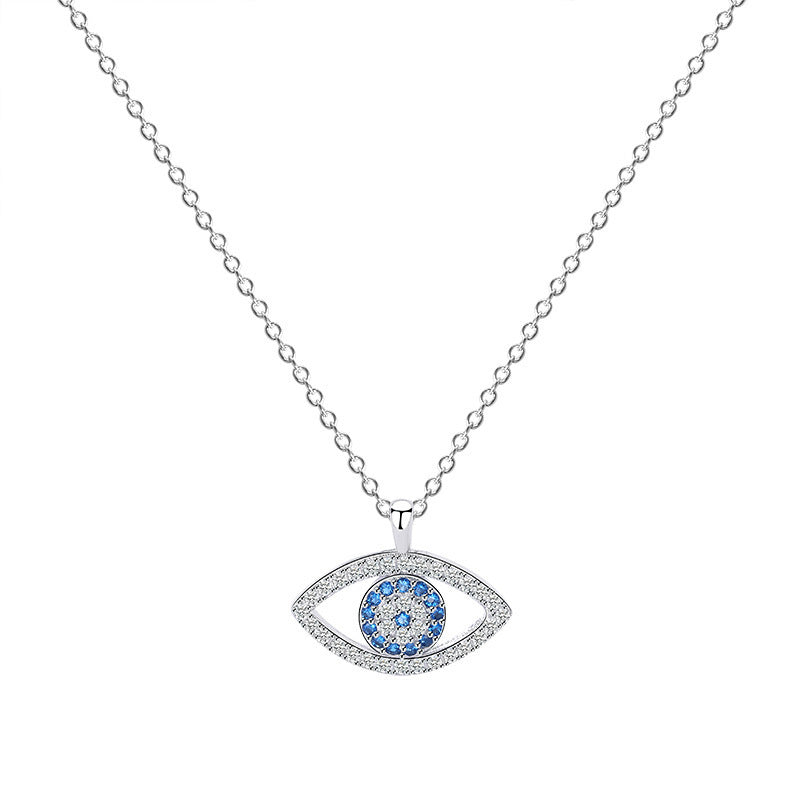 Noxypera 925 Sterling Silver Demon Eye Necklace Pendant