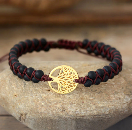 Noxypera Natural Agate Beads Bracelet