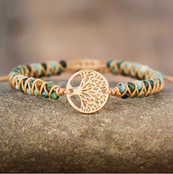 Noxypera Natural Agate Beads Bracelet
