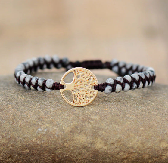 Noxypera Natural Agate Beads Bracelet