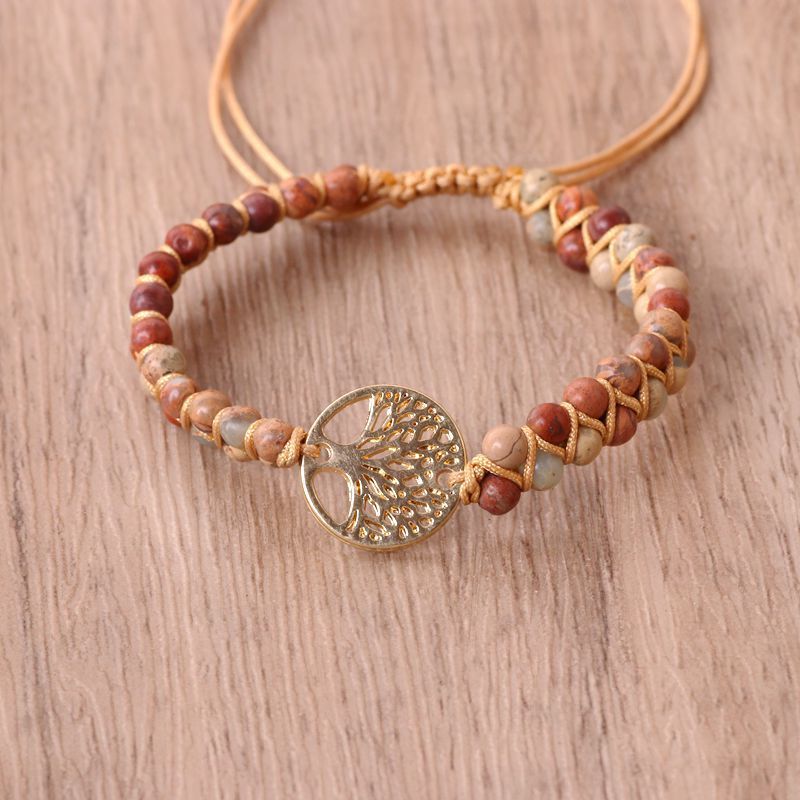 Noxypera Natural Agate Beads Bracelet