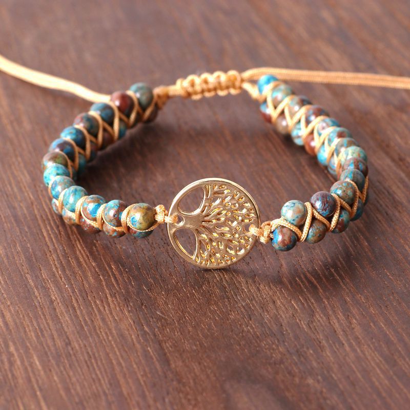 Noxypera Natural Agate Beads Bracelet