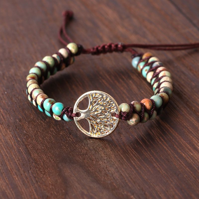 Noxypera Natural Agate Beads Bracelet