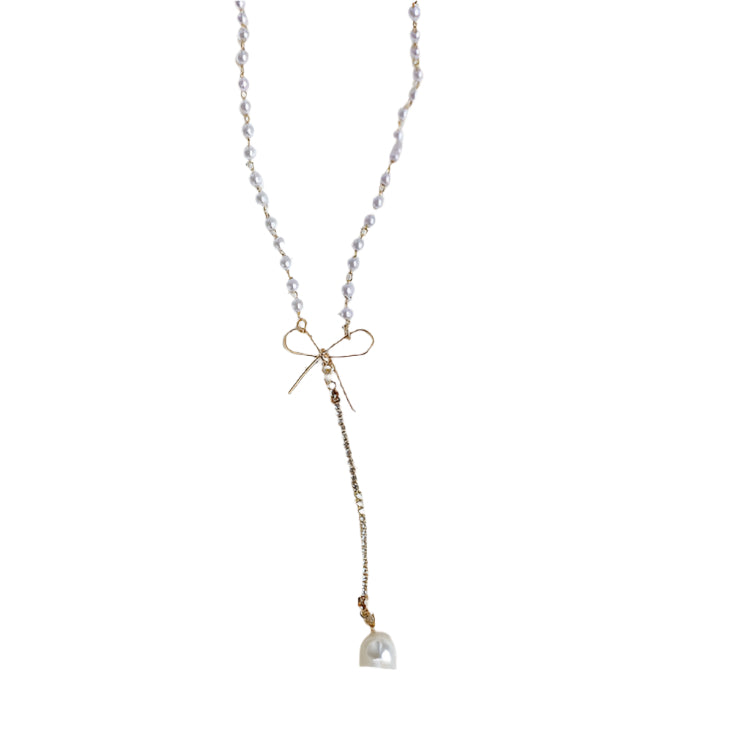 Noxypera Pearl Silver Gold Plated Necklace