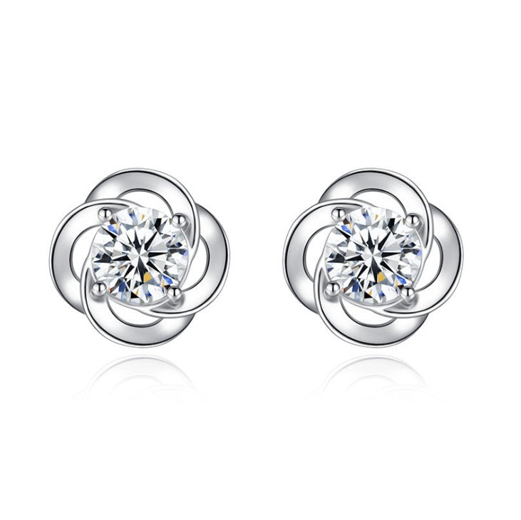 Noxypera Sterling Silver Clover Earrings