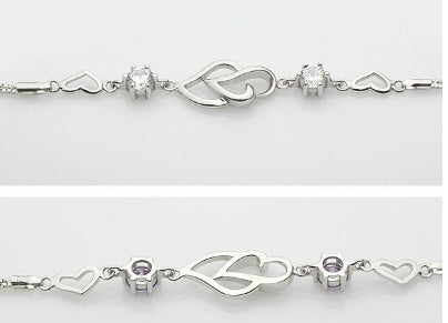 Noxypera S925 Silver Amethyst Bracelet