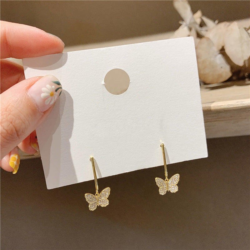 Noxypera Premium Sense Tassel Butterfly Earrings