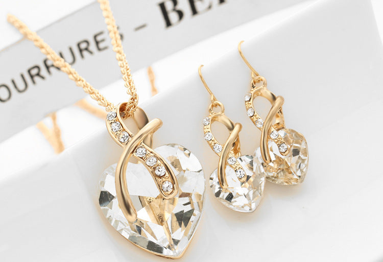 Noxypera Crystal Zircon Necklace Earrings