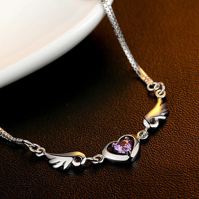 Noxypera 925 Sterling Silver Diamond-Treated Finish Bracelet