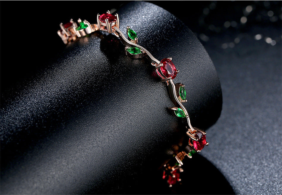 Noxypera Silver Plated Crystal Bracelet