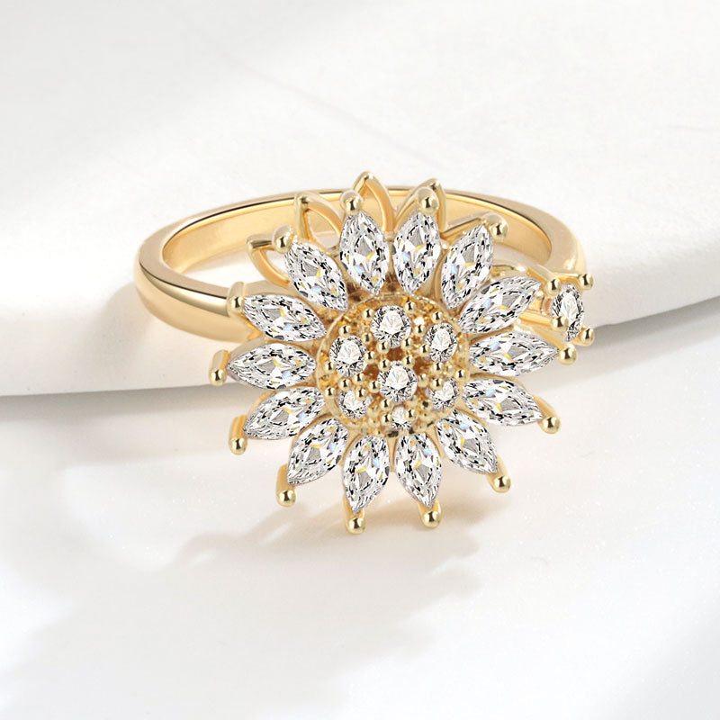 Noxypera S925 Sterling Silver Rotatable Ring