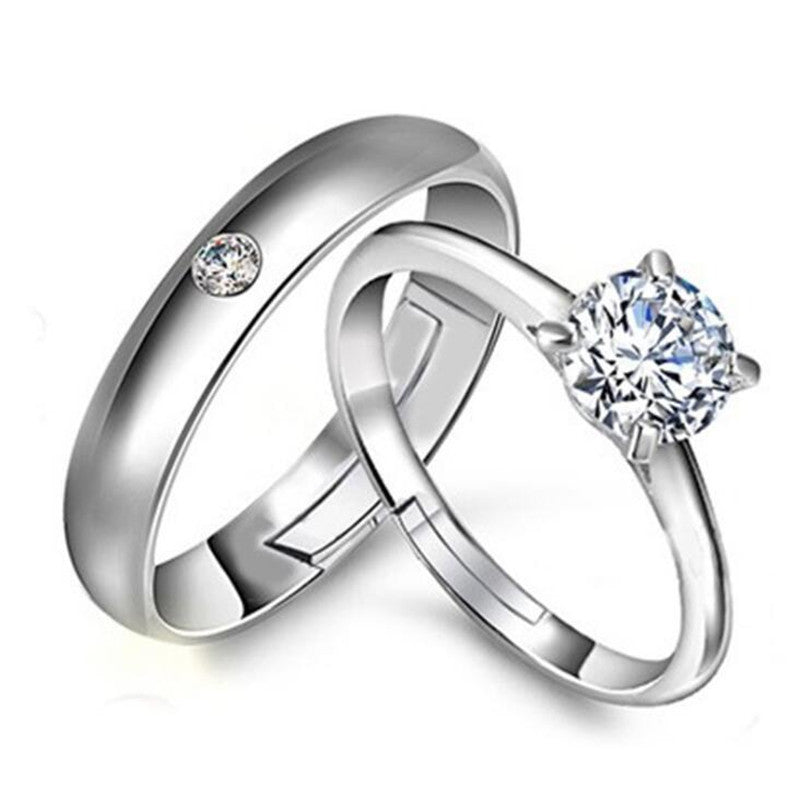 Noxypera Sterling Silver Couple Rings