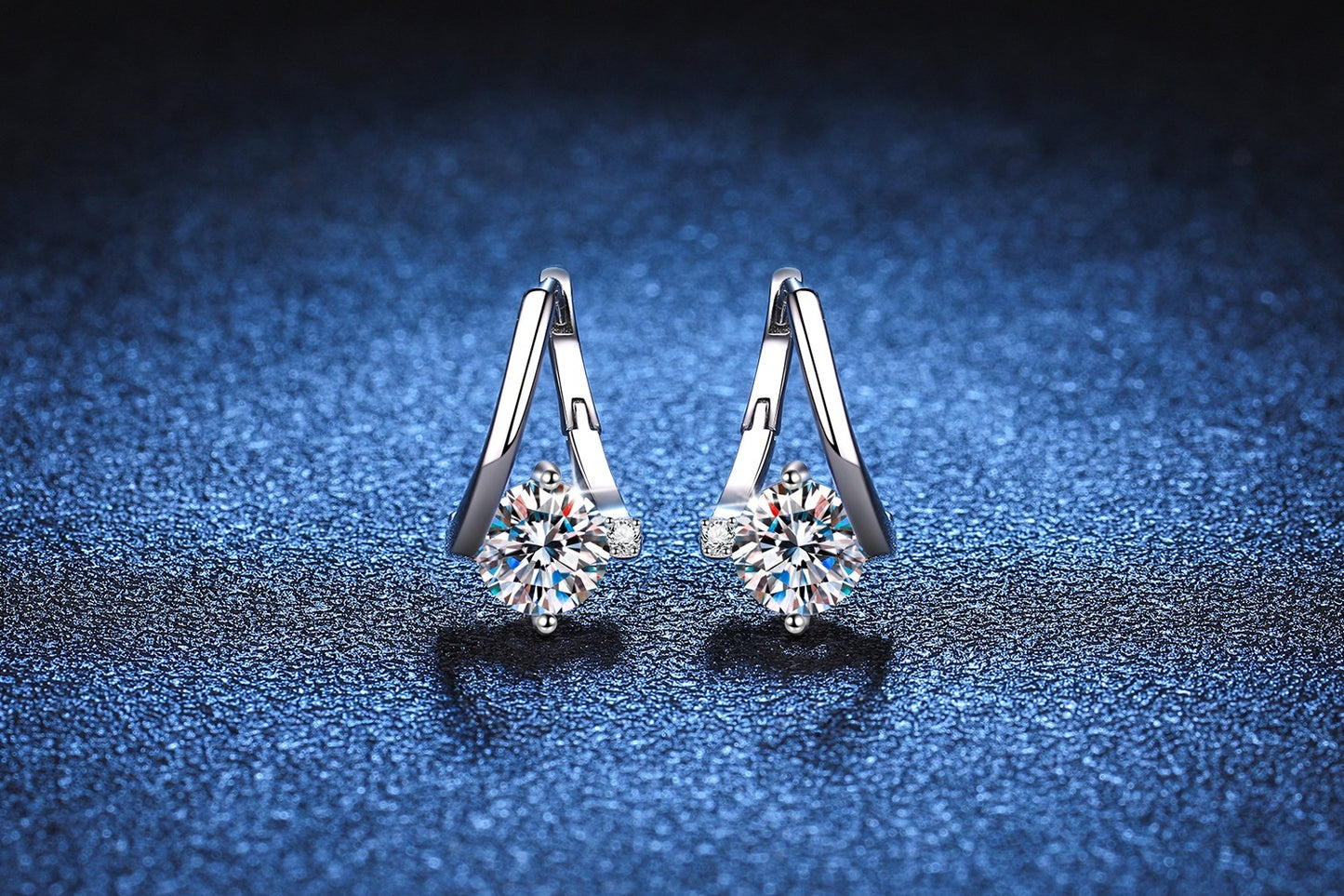 Noxypera 925 Silver Moissanite Affordable Luxury Earrings