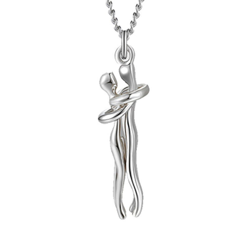 Noxypera Love Couple Hug Unisex Necklace