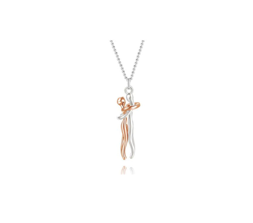 Noxypera Love Couple Hug Unisex Necklace