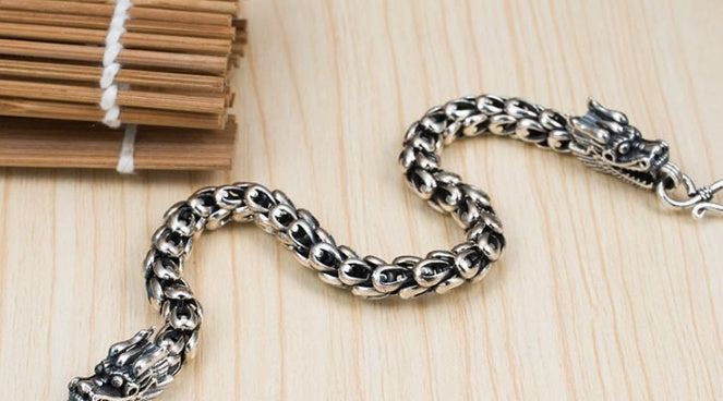 Noxypera S925 Silver Bold Men's Bracelet