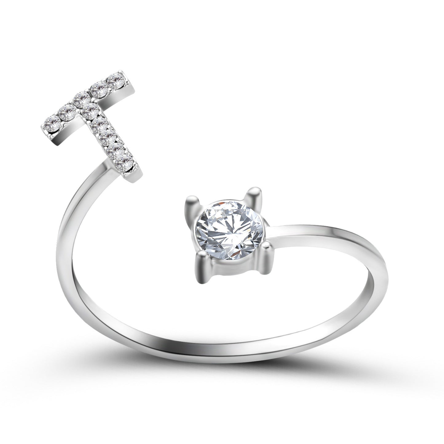 Noxypera Adjustable 26 Initial Letter Ring