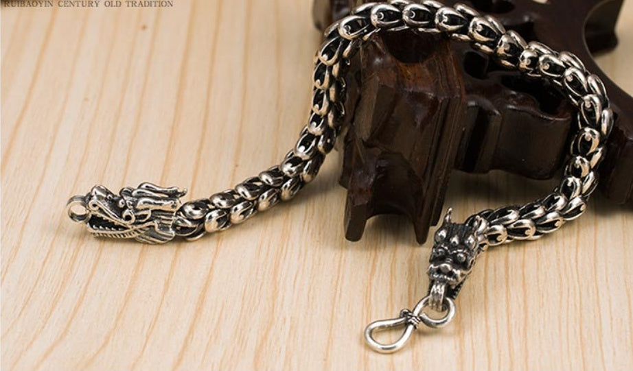 Noxypera S925 Silver Bold Men's Bracelet