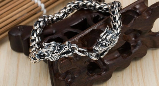 Noxypera S925 Silver Bold Men's Bracelet