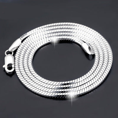 Noxypera Sterling Silver Plated Platinum Necklace