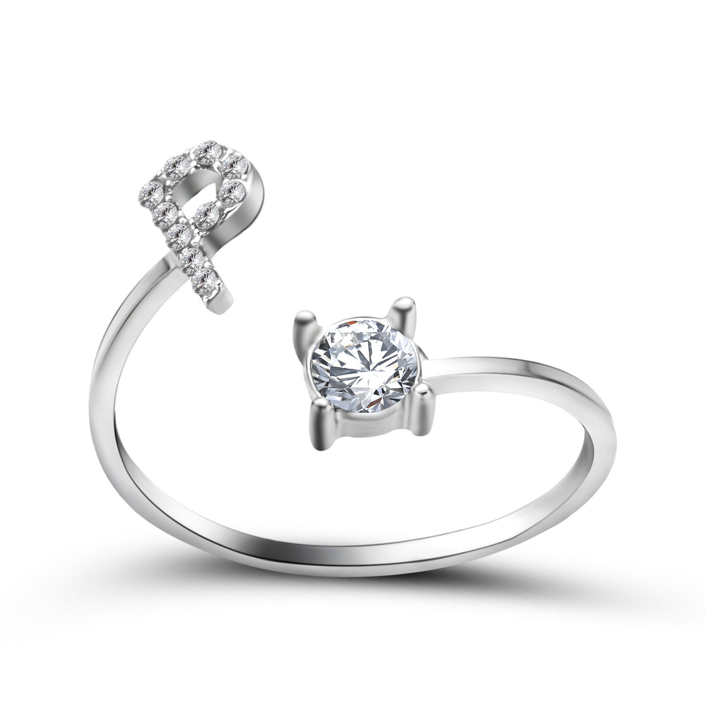 Noxypera Adjustable 26 Initial Letter Ring