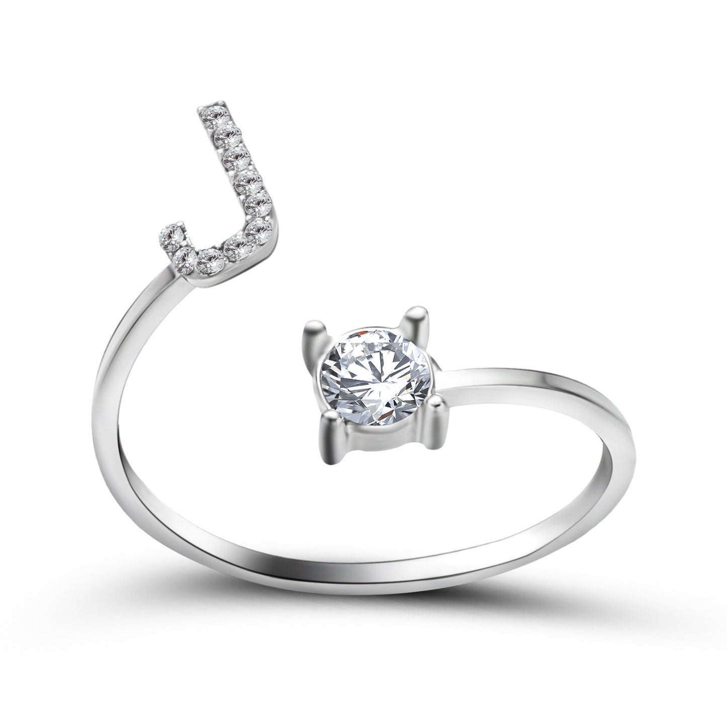 Noxypera Adjustable 26 Initial Letter Ring