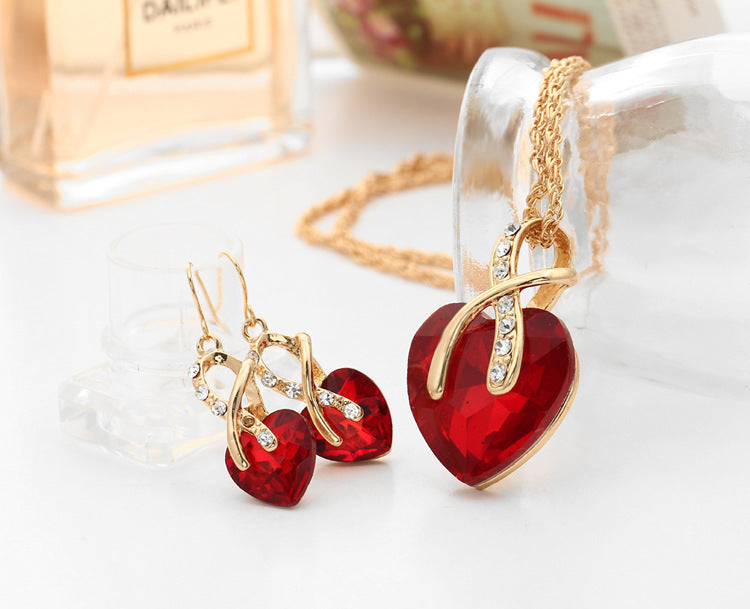 Noxypera Crystal Zircon Necklace Earrings