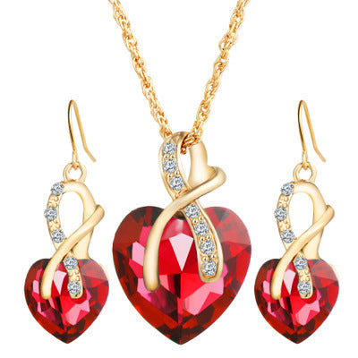 Noxypera Crystal Zircon Necklace Earrings