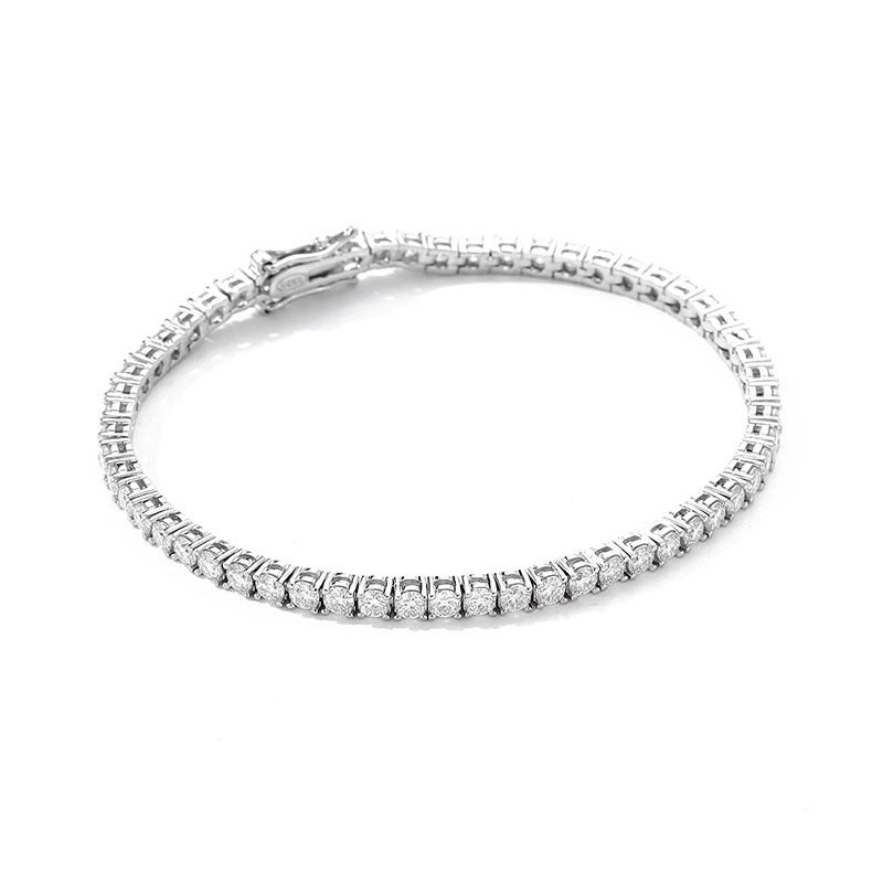 Noxypera S925 Sterling Silver 10 Points Moissanite Bracelet