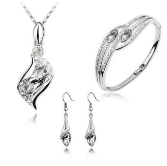 Noxypera Angel Elf Earrings Necklace Bracelet Jewelry Set