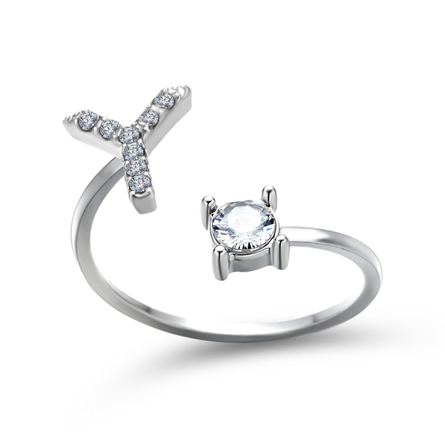Noxypera Adjustable 26 Initial Letter Ring