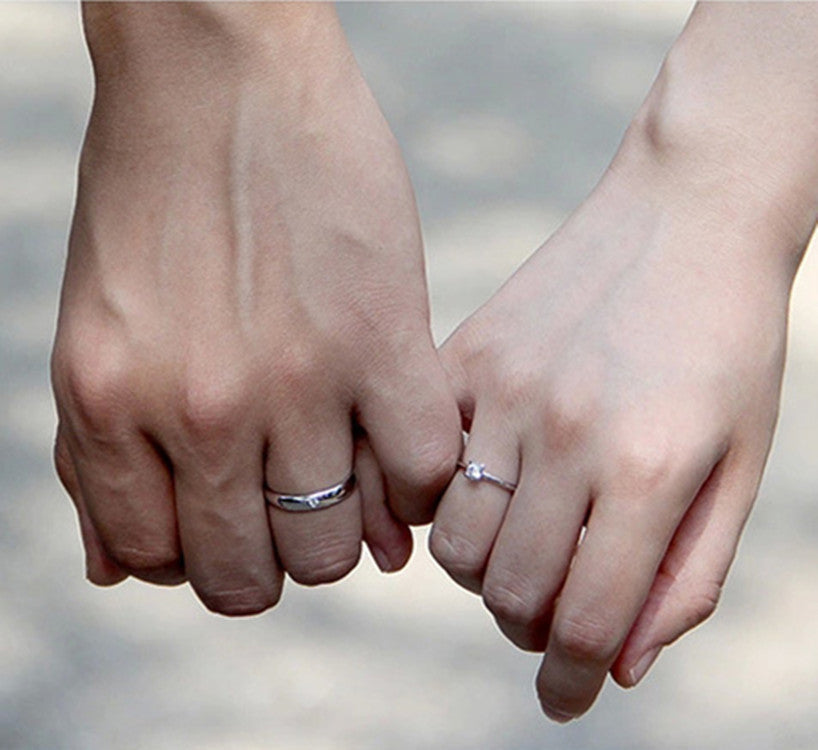 Noxypera Sterling Silver Couple Rings