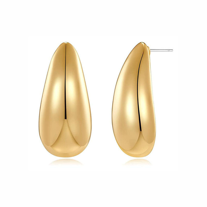 Noxypera Metal Water Drop Earrings