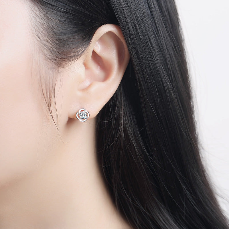 Noxypera Sterling Silver Clover Earrings
