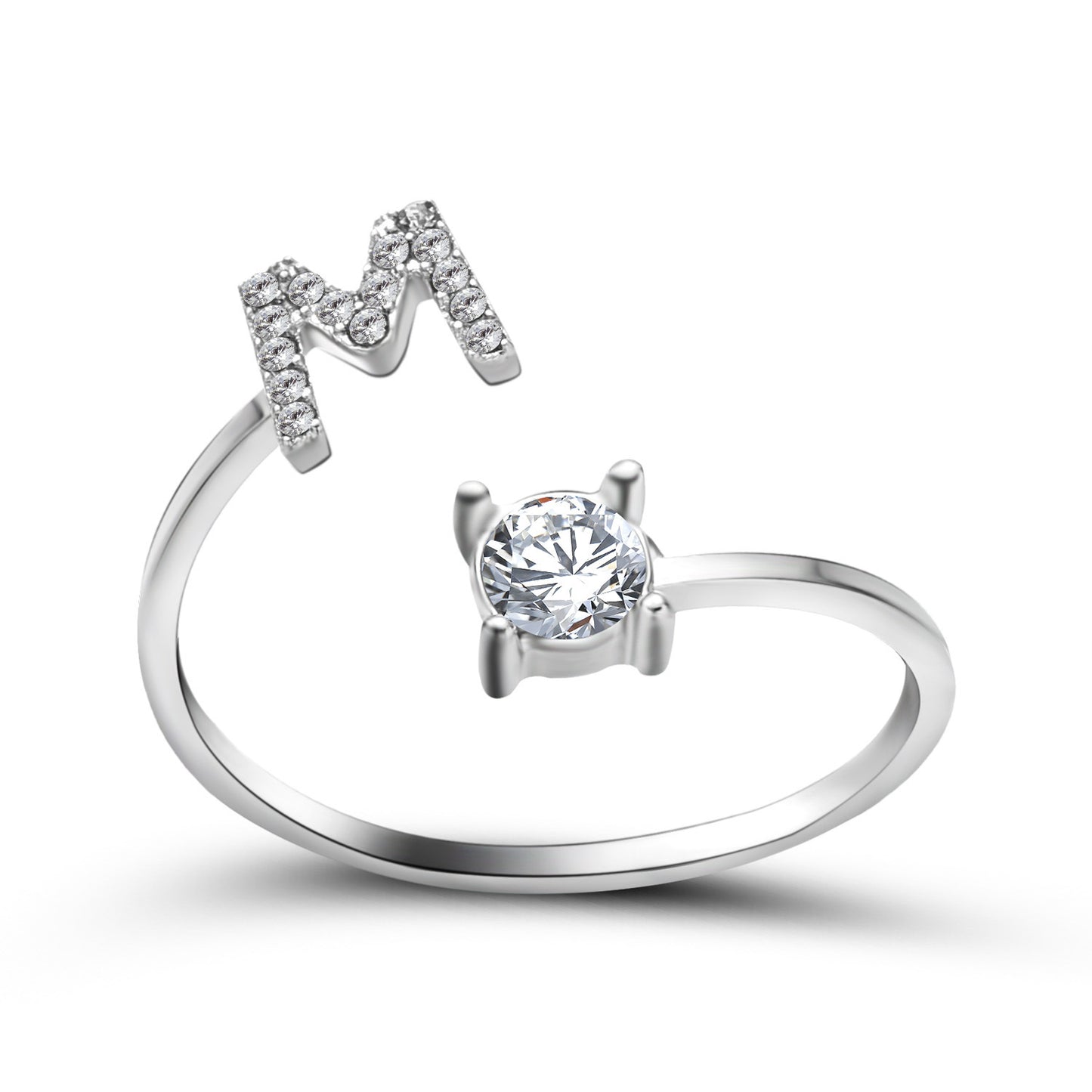 Noxypera Adjustable 26 Initial Letter Ring
