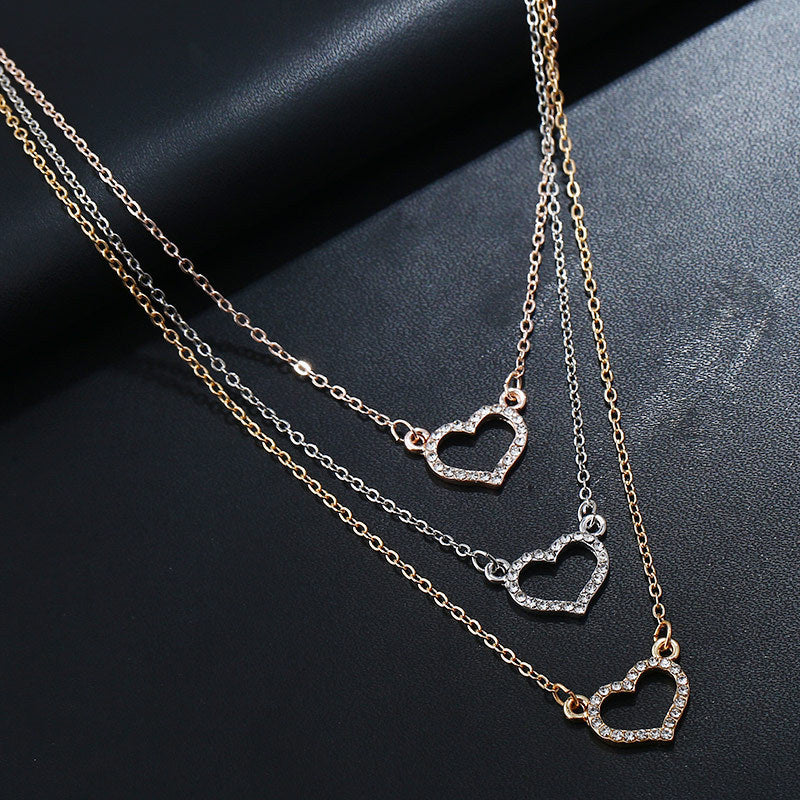 Noxypera Diamond Pendant Earrings Necklace Set
