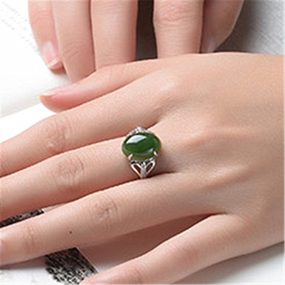 Noxypera Green Agate Ring
