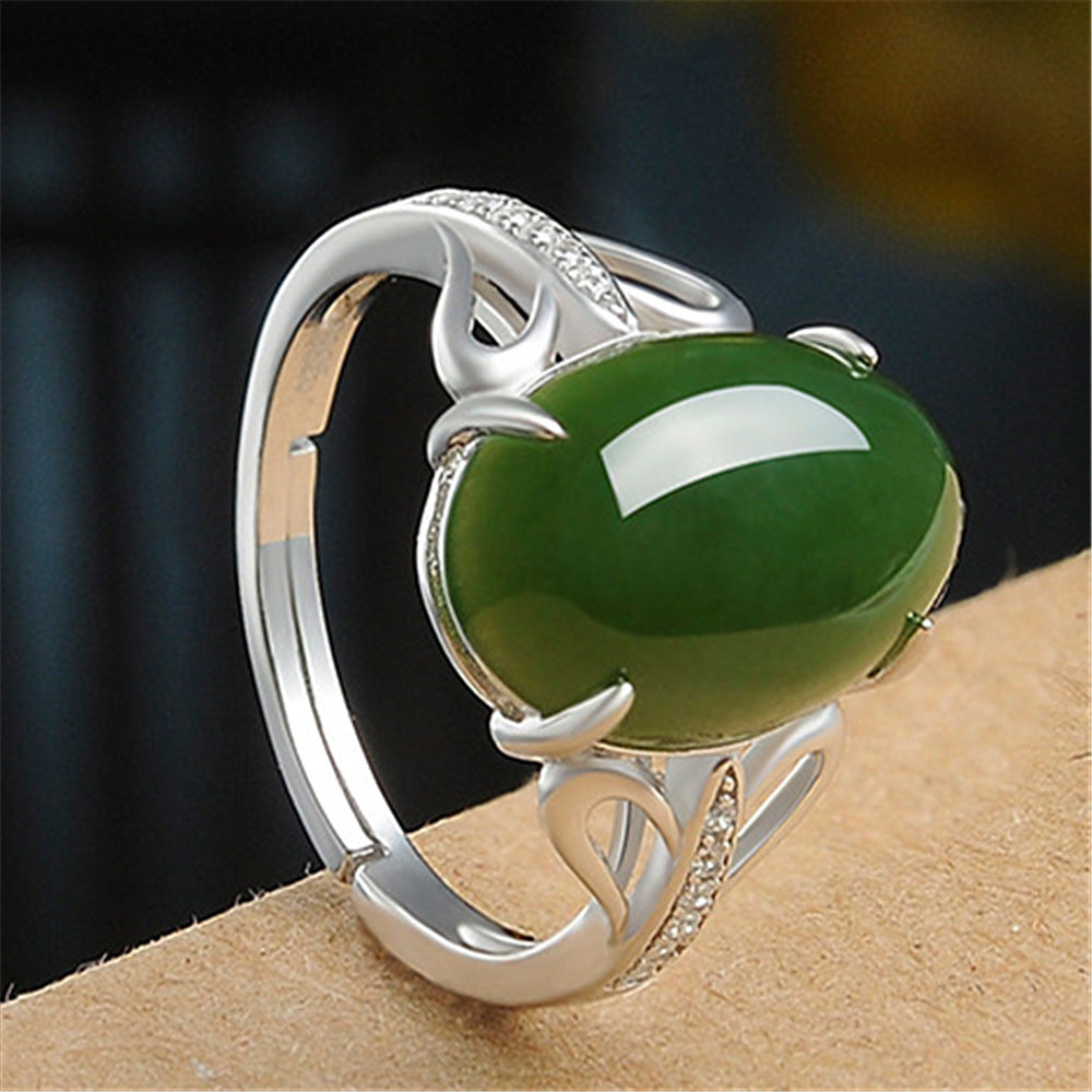Noxypera Green Agate Ring