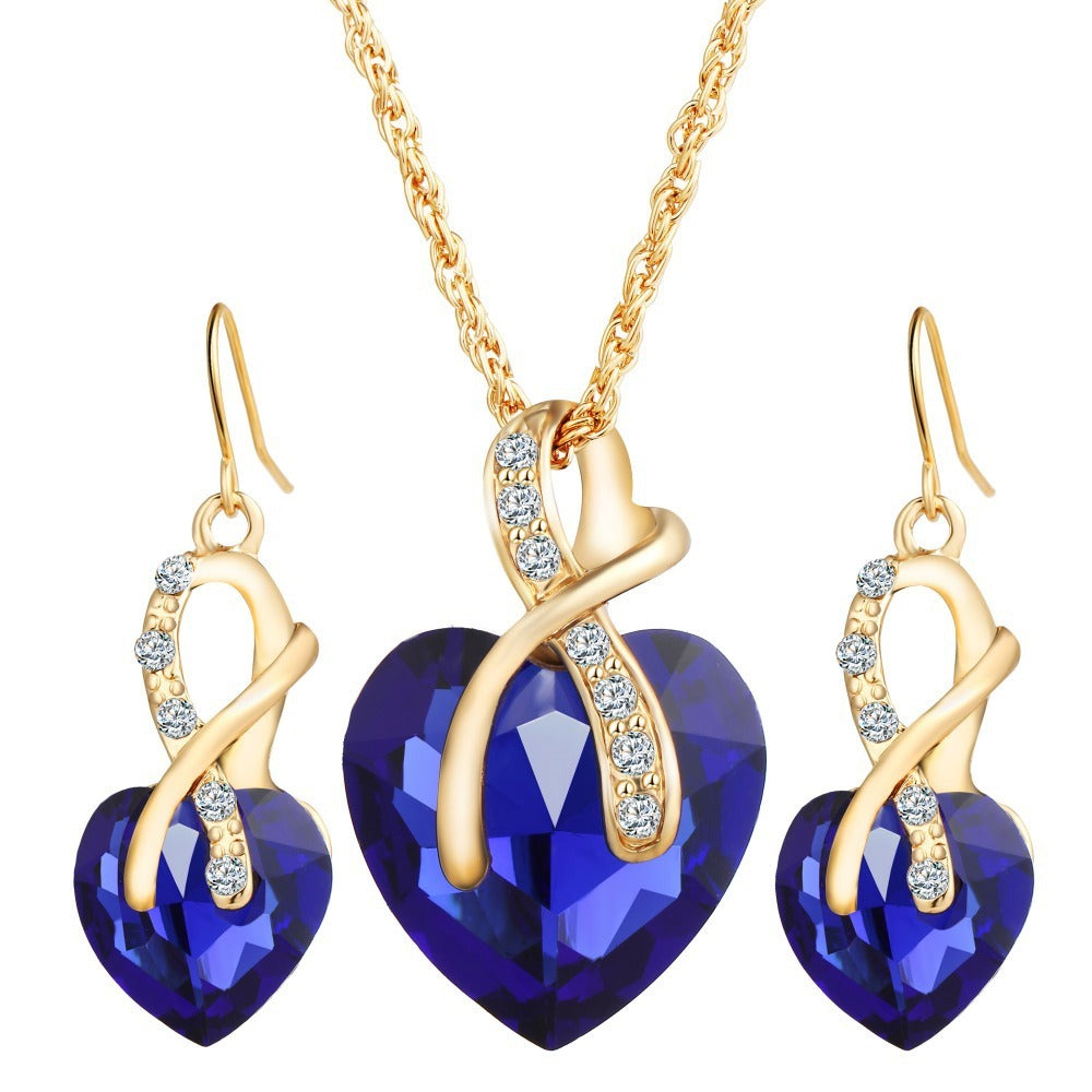 Noxypera Crystal Zircon Necklace Earrings